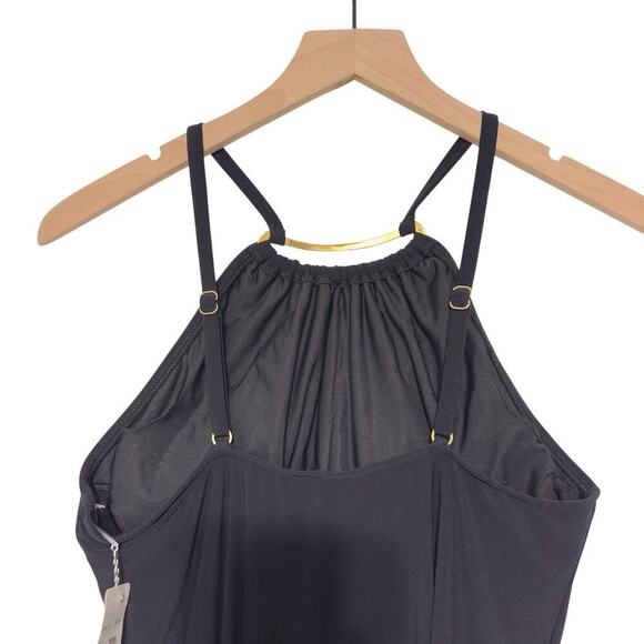 NWTs Magicsuit by Miraclesuit Solid Parker Swim Dress (10) - Picture 8 of 15